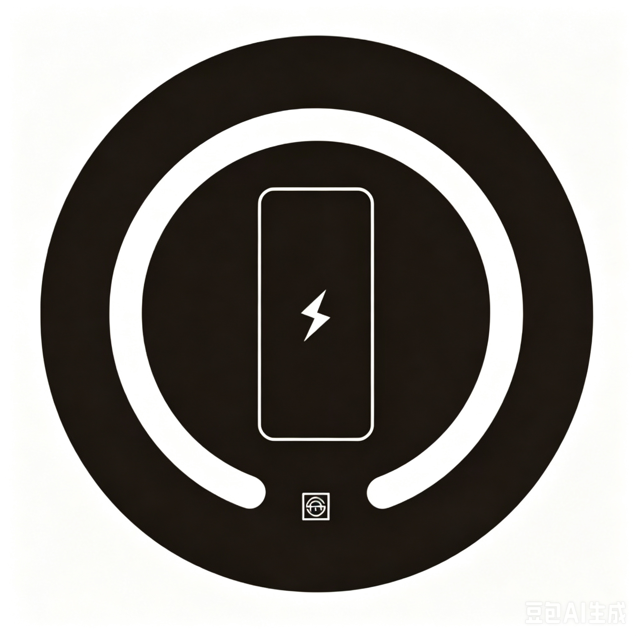 Round wireless charging glass Bedside table smart glass panel  right angle (Copy)